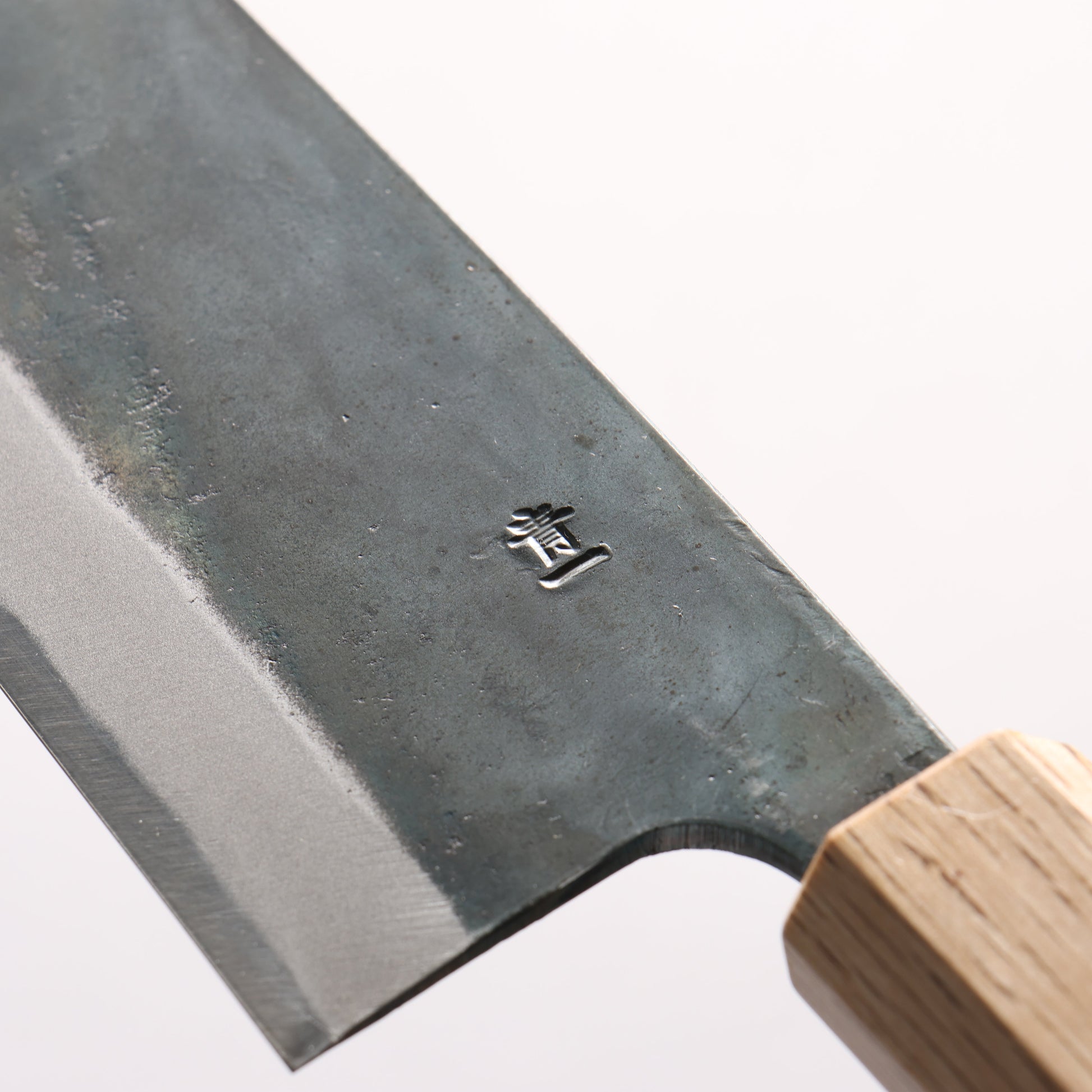 清助 青一鋼 黒仕上げ 切付牛刀包丁 240mm 紫檀　(口輪：樫)柄