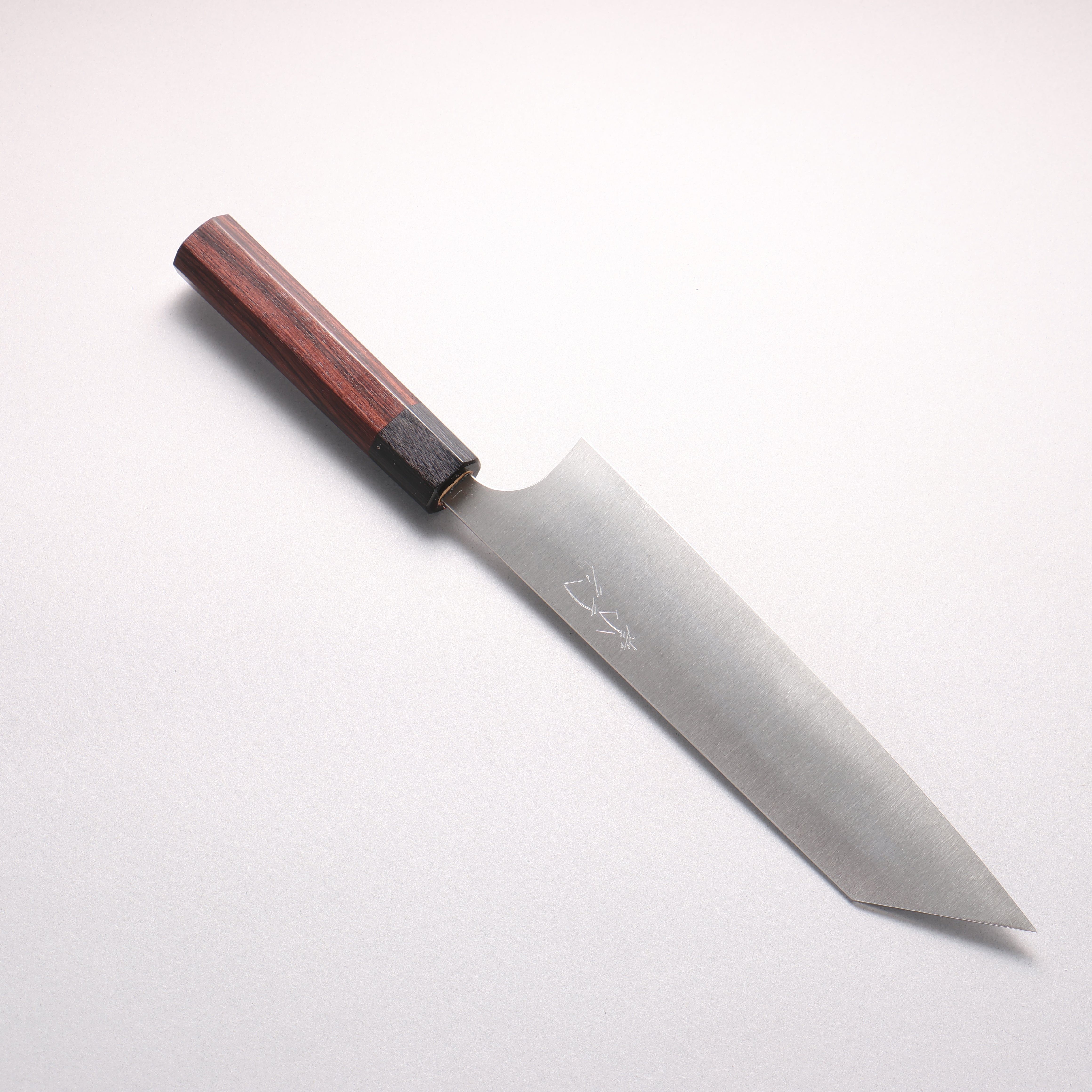 柴田崇行 甲鉄 SG2 牛刀包丁 210mm 紫檀 (口輪：黒合板)柄 - 清助刃物