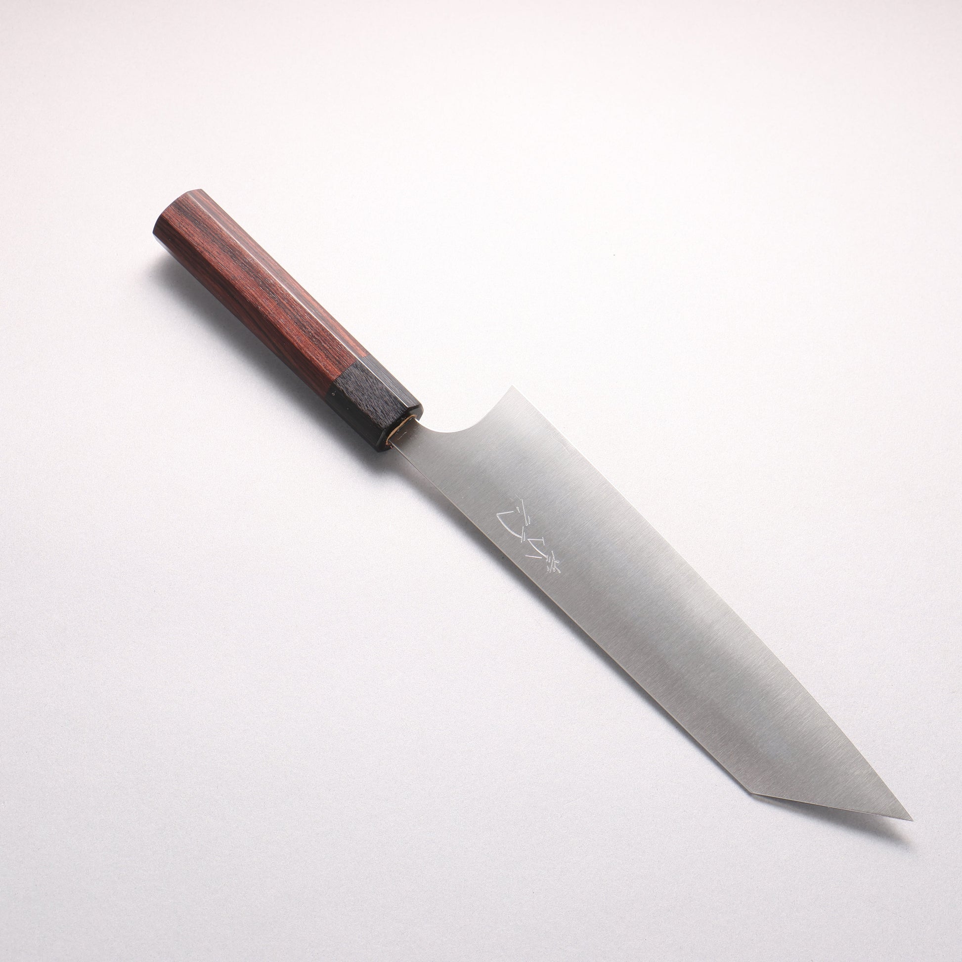 柴田崇行 甲鉄 SG2 牛刀包丁 210mm 紫檀 (口輪：黒合板)柄 - 清助刃物