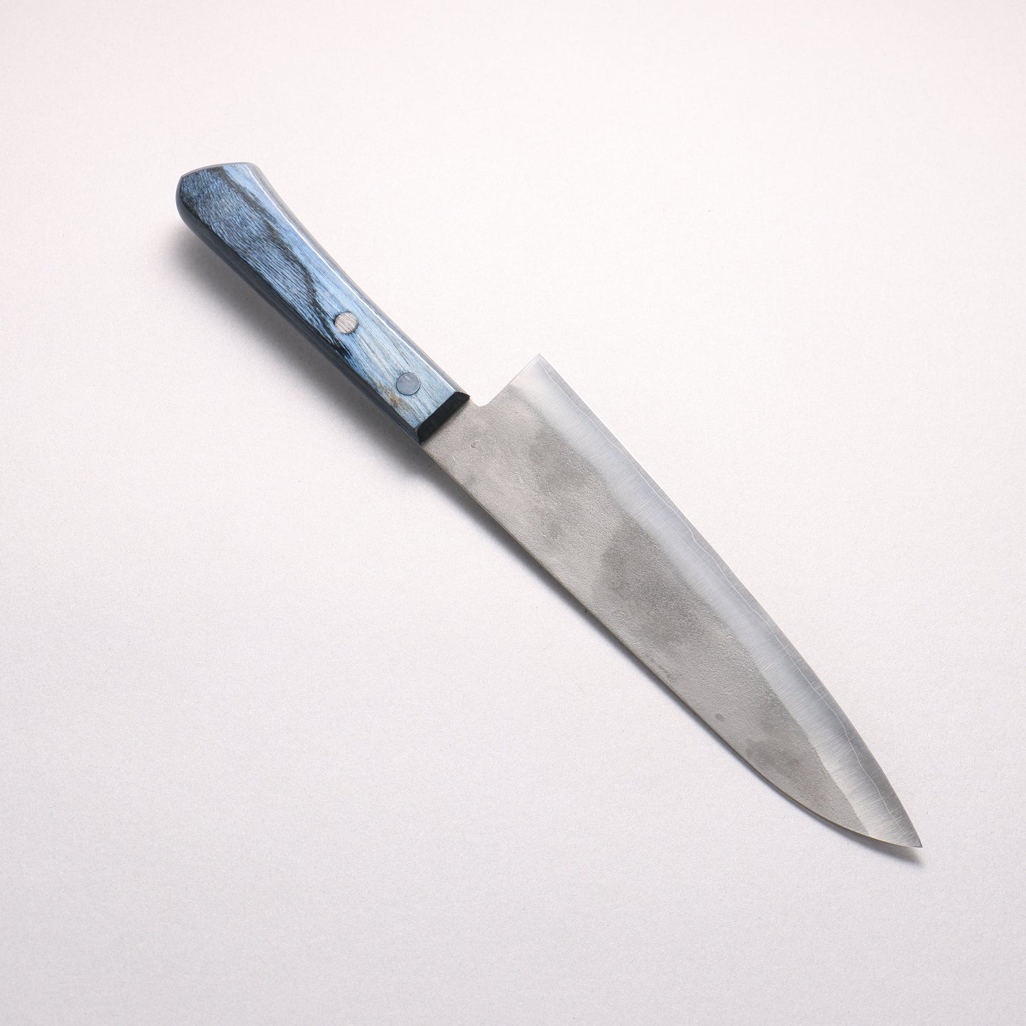 田中 誠貴 銀三鋼 梨地 牛刀包丁 180mm 青合板柄