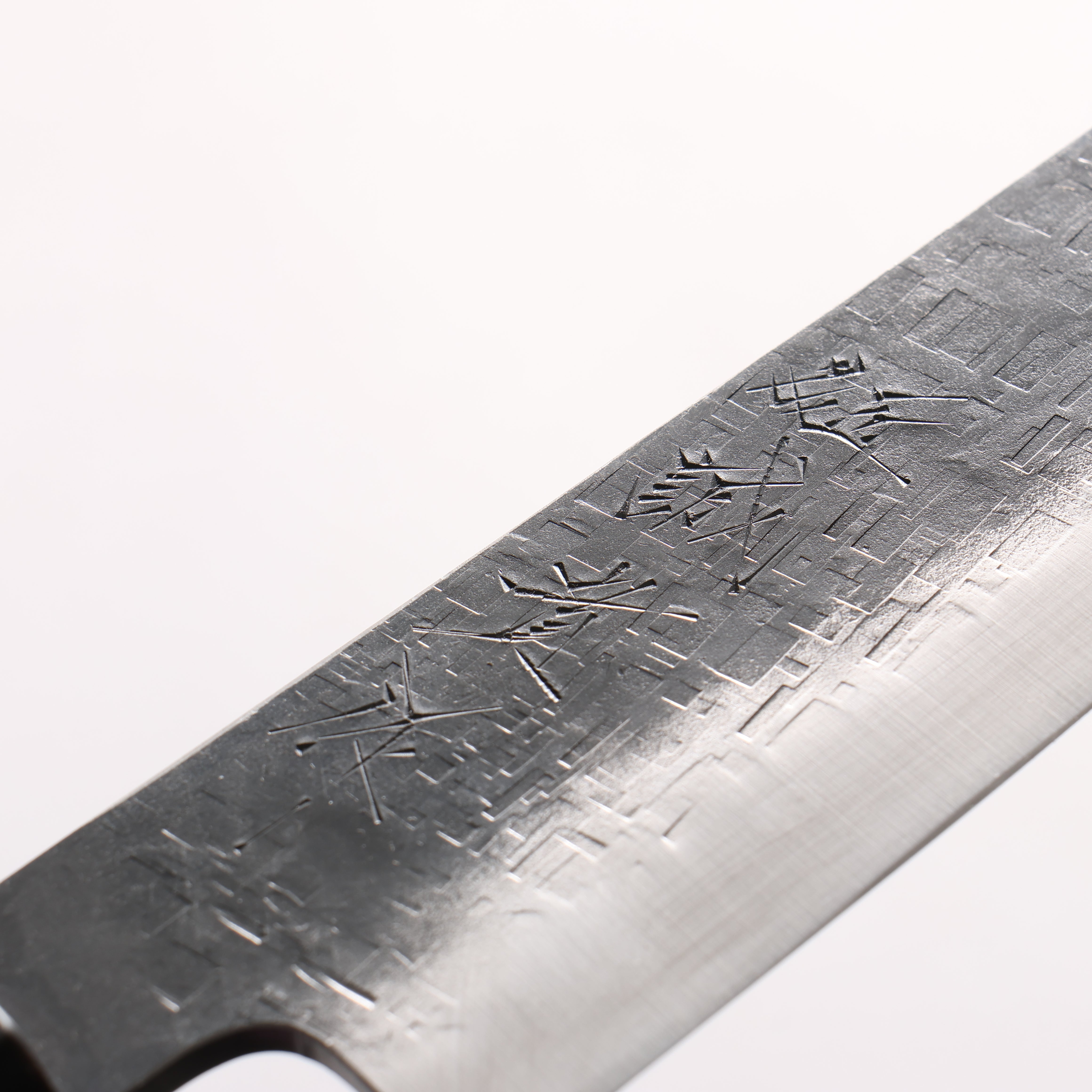 田中 誠貴 青ニ鋼 黒仕上げ 鎚目(角) 小三徳包丁 150mm ウォルナット柄 - 清助刃物