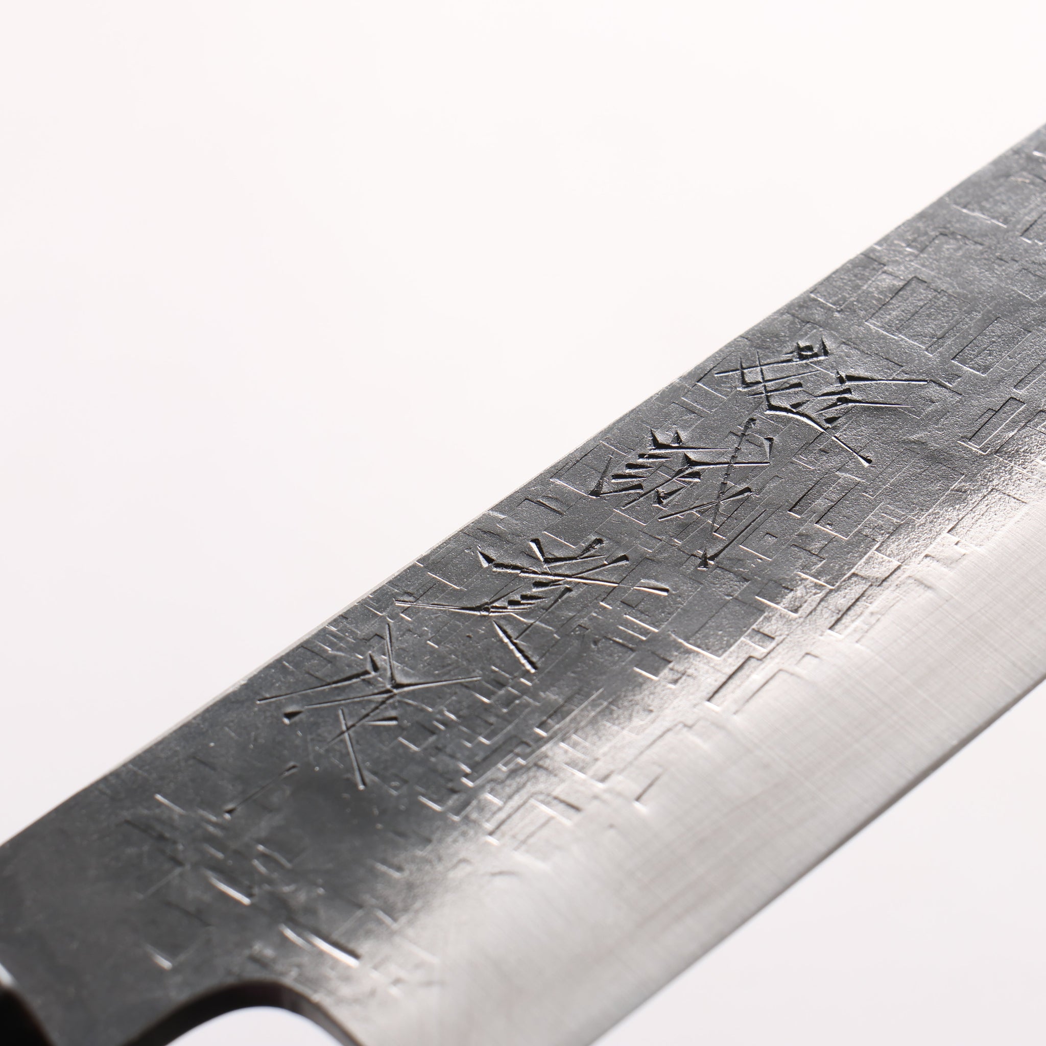 田中 誠貴 青ニ鋼 黒仕上げ 鎚目(角) 小三徳包丁 150mm ウォルナット柄 - 清助刃物