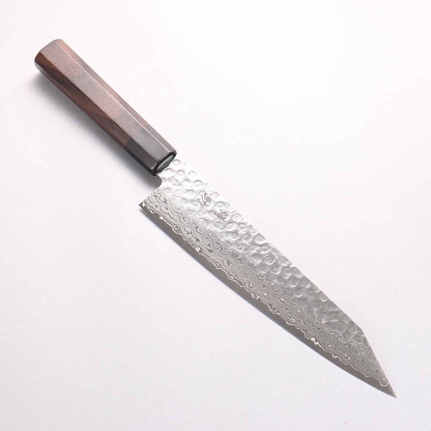 清助 AUS10 45層ダマスカス 切付牛刀包丁 210mm 紫檀柄