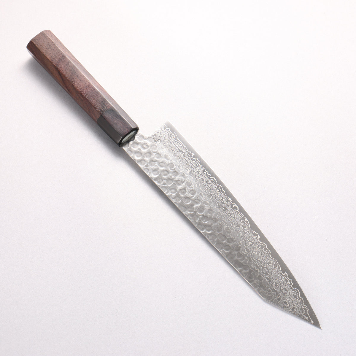 清助 AUS10 45層ダマスカス 切付牛刀包丁 210mm 紫檀柄 - 清助刃物