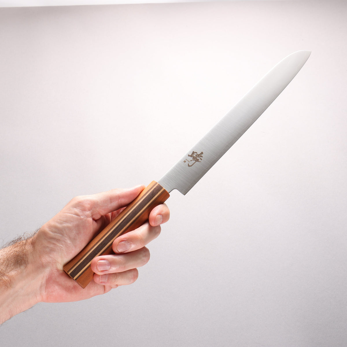 田中 誠貴 瞬（まじろ） 銀三鋼 パン切り包丁 240mm 楓桜ウォルナット柄