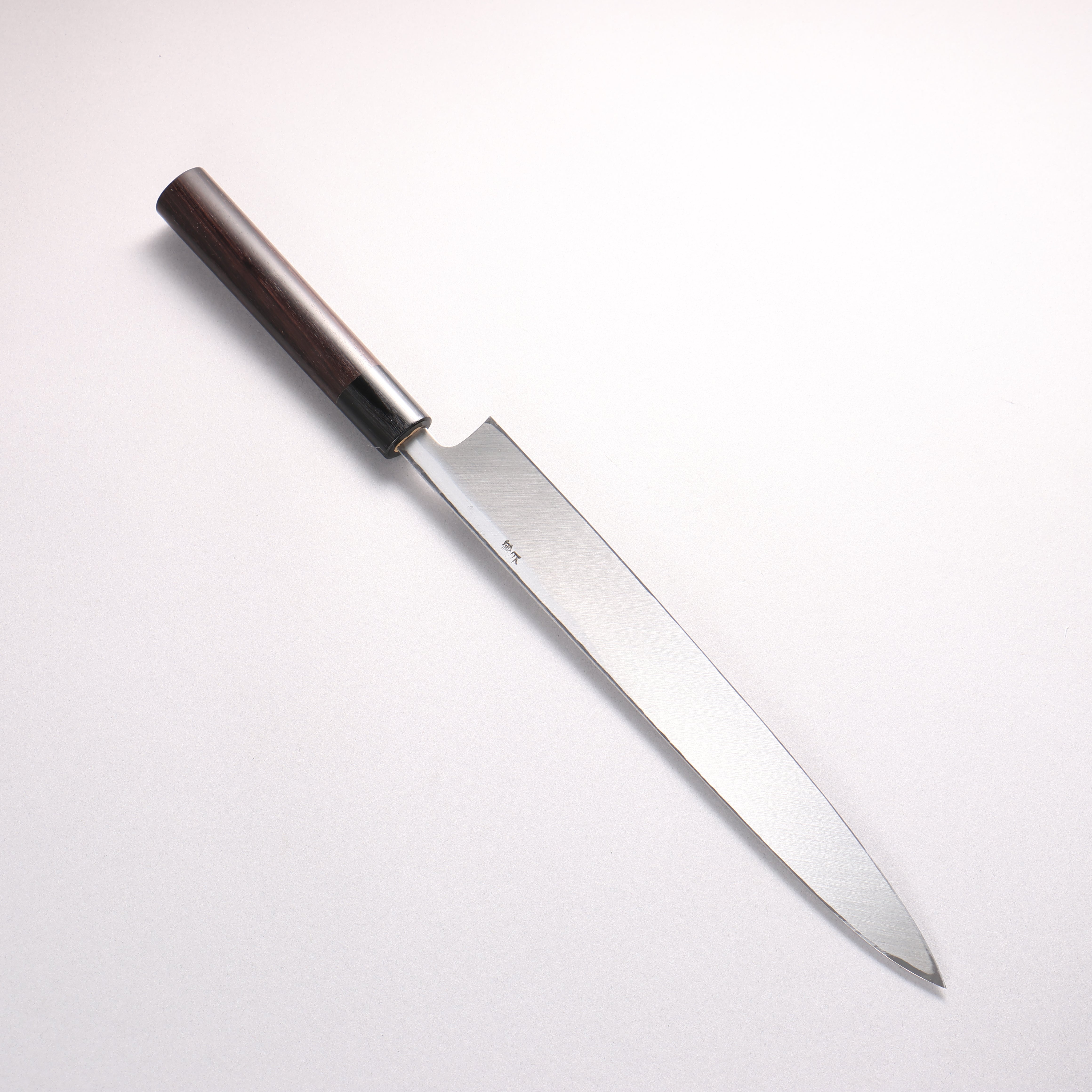 清助 白鋼 霞研 柳刃包丁 270mm 紫檀柄 - 清助刃物