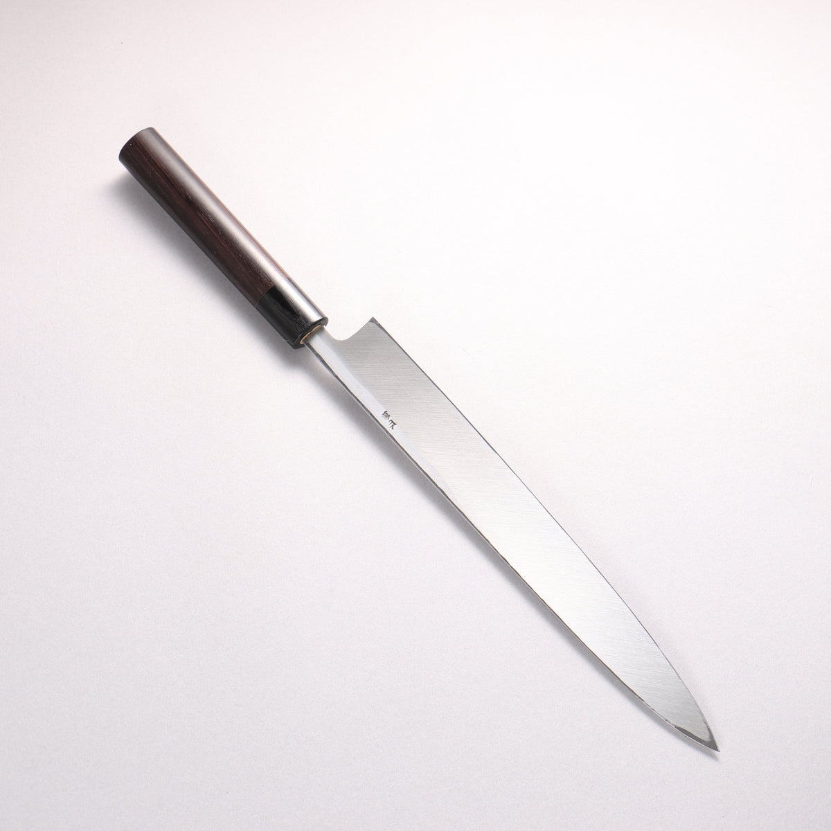 清助 白鋼 霞研 柳刃包丁 270mm 紫檀柄 - 清助刃物