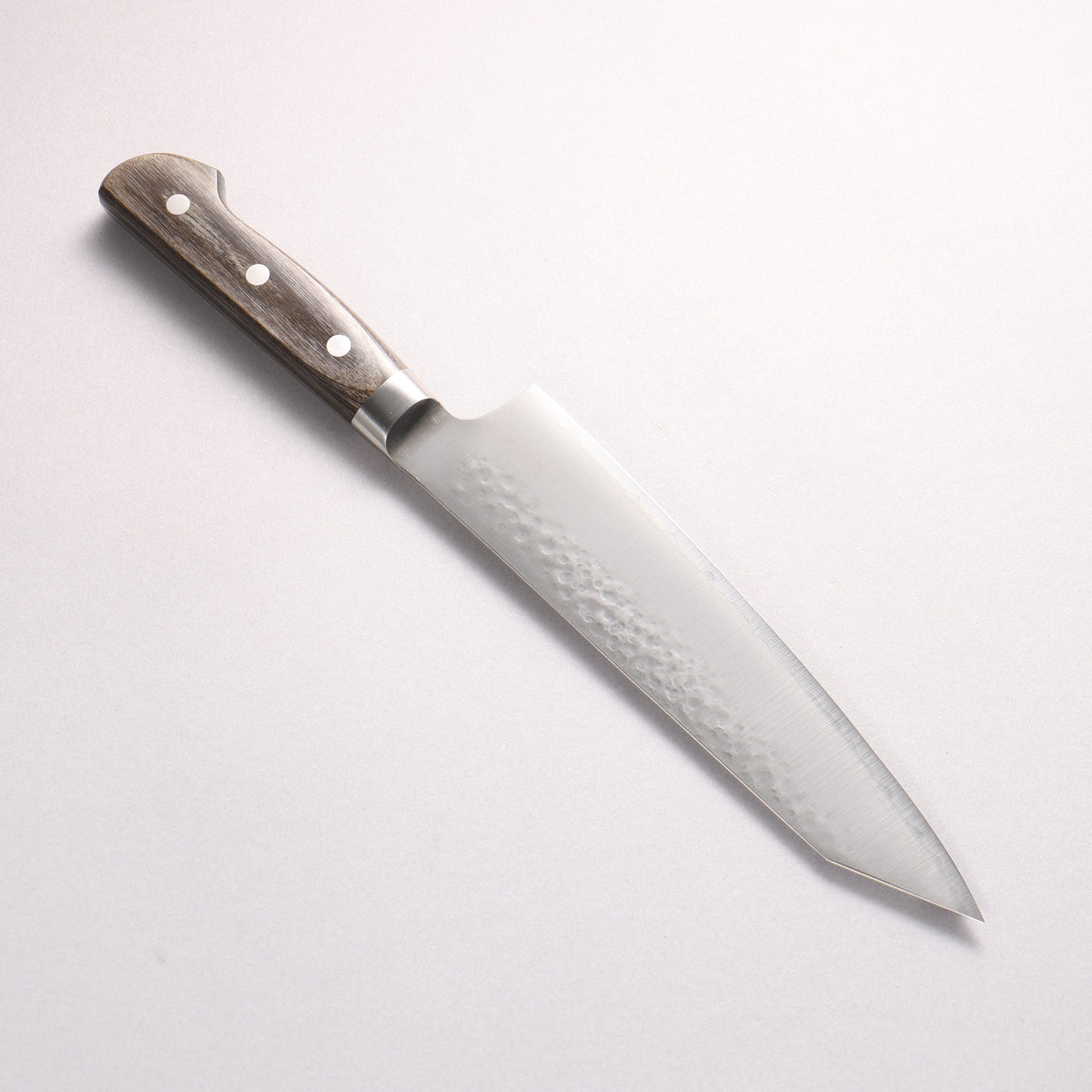 寛丈 SG2 鎚目 切付牛刀包丁 210mm グレー合板柄