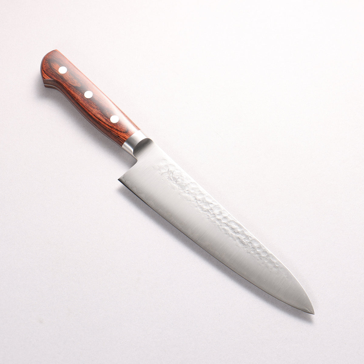 寛丈 SG2 鎚目 牛刀包丁 180mm マホガニー柄