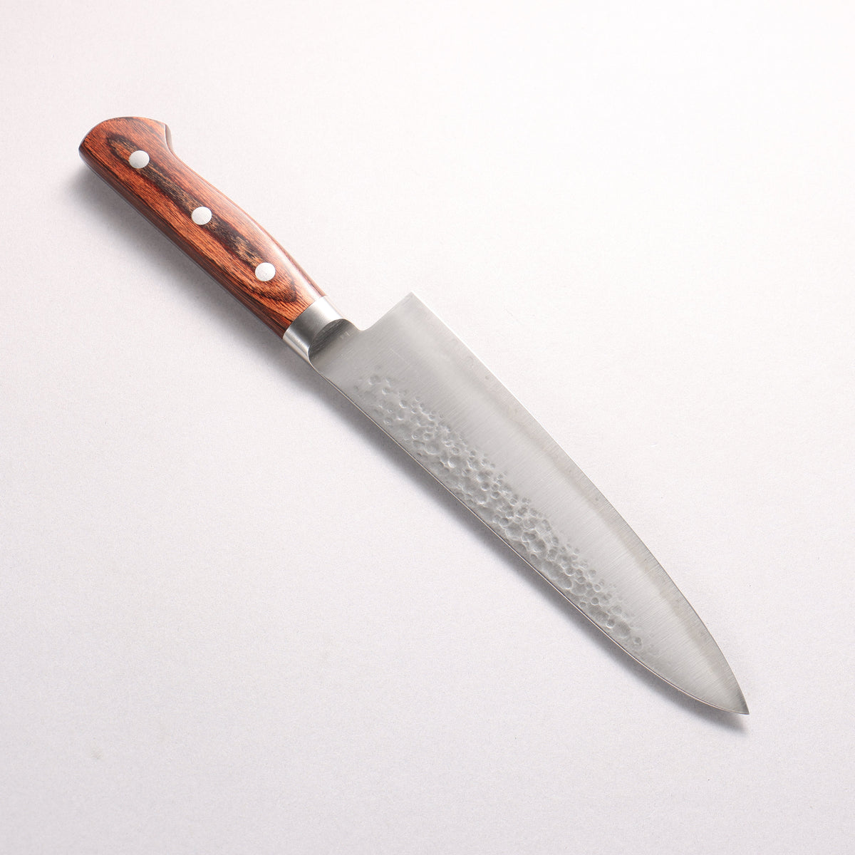 寛丈 SG2 鎚目 牛刀包丁 180mm マホガニー柄