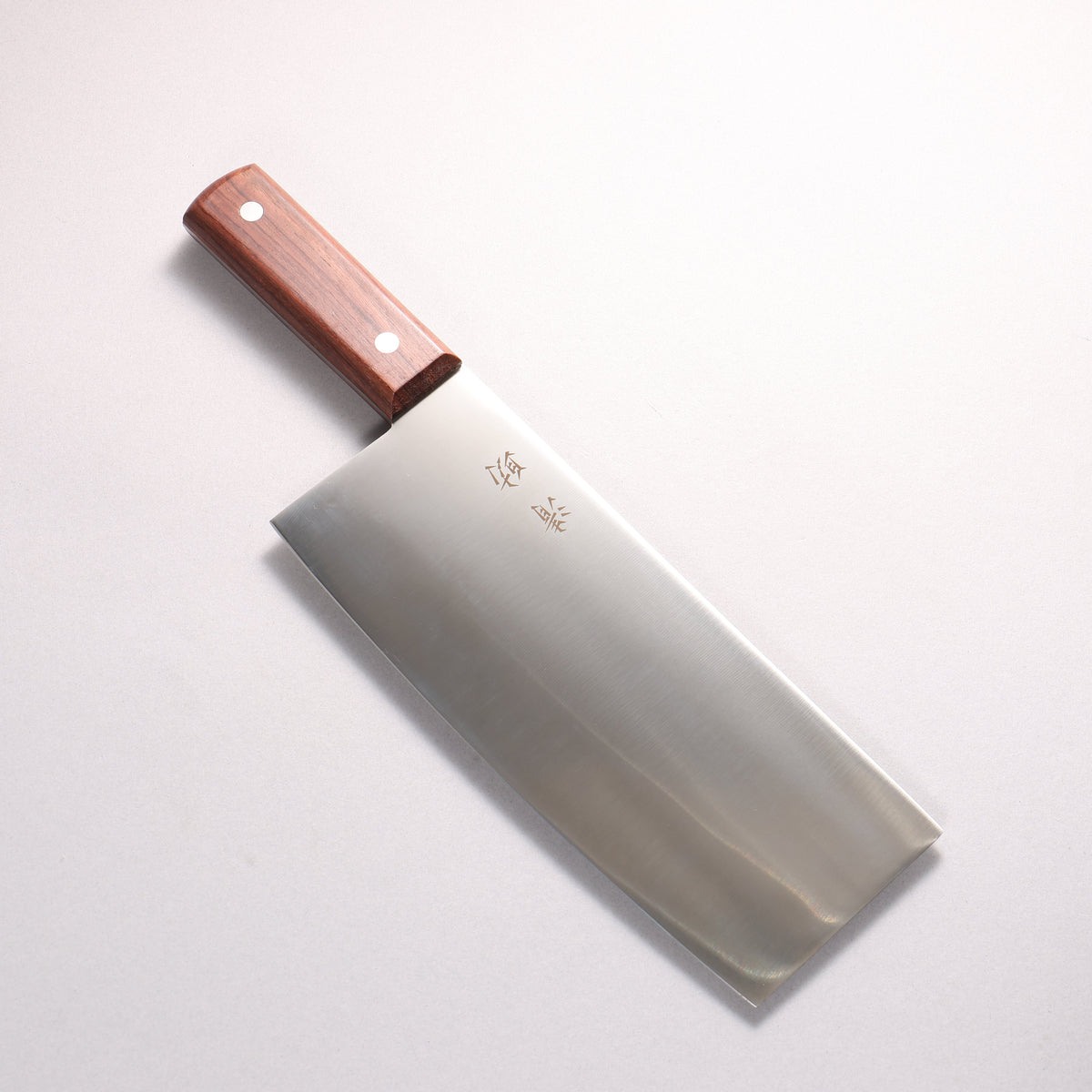 清助 モリブデン鋼（MOL） 中華包丁 220mm 茶合板柄