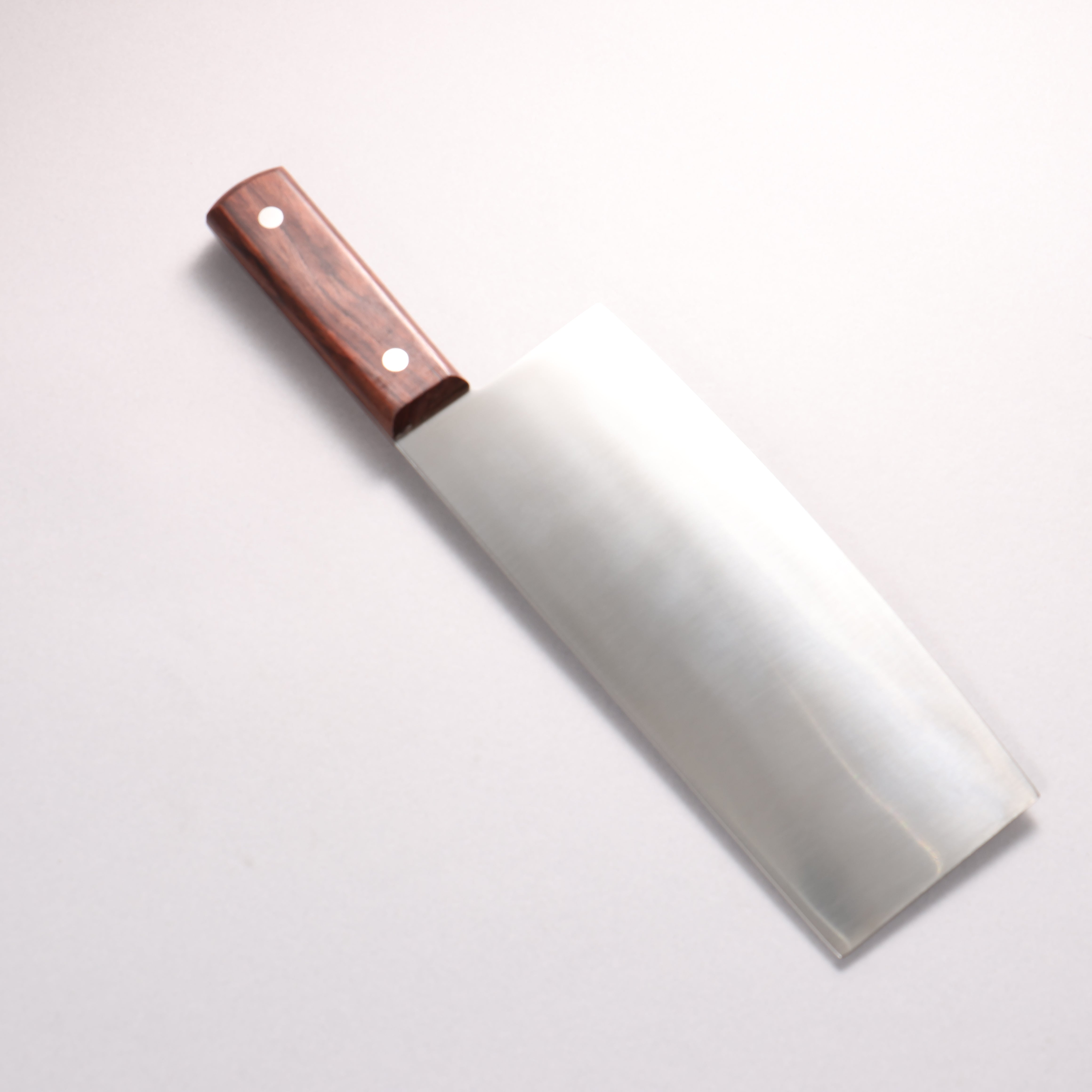 清助 モリブデン鋼（MOL） 中華包丁 220mm 茶合板柄 - 清助刃物