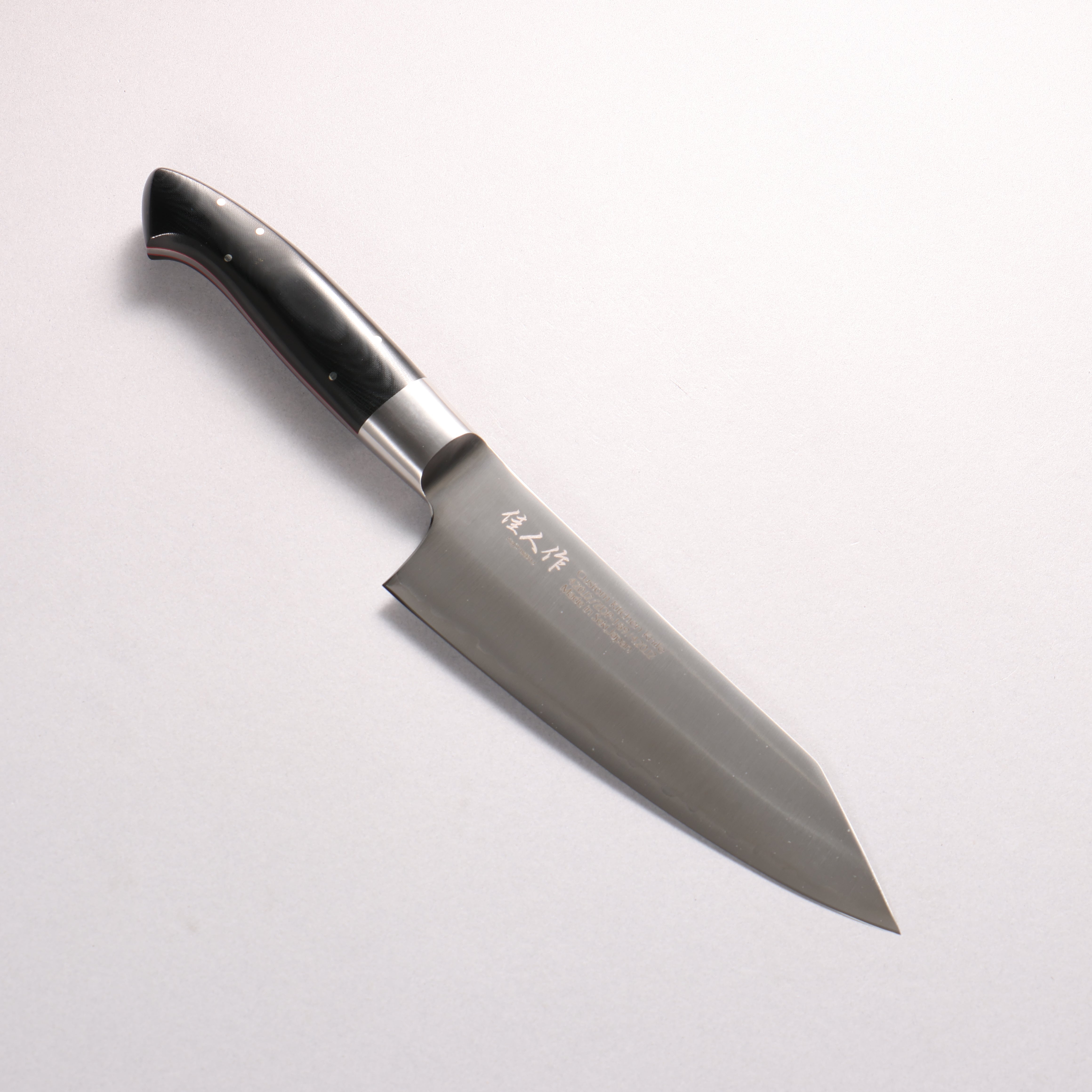佳人 ZDP189 3層 切付三徳包丁 165mm リネンマイカルタ柄 - 清助刃物