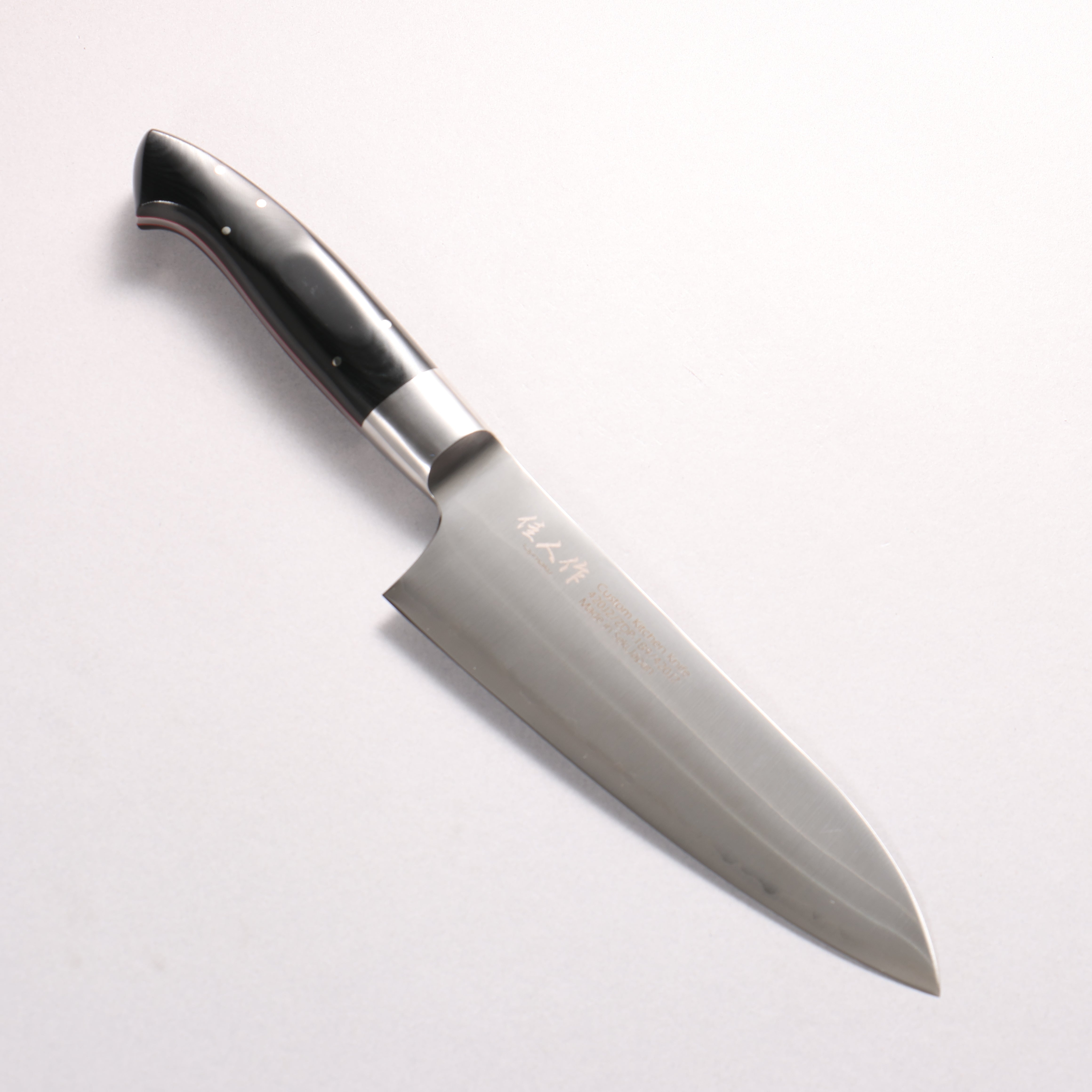 佳人 ZDP189 3層 三徳包丁 165mm リネンマイカルタ柄 - 清助刃物