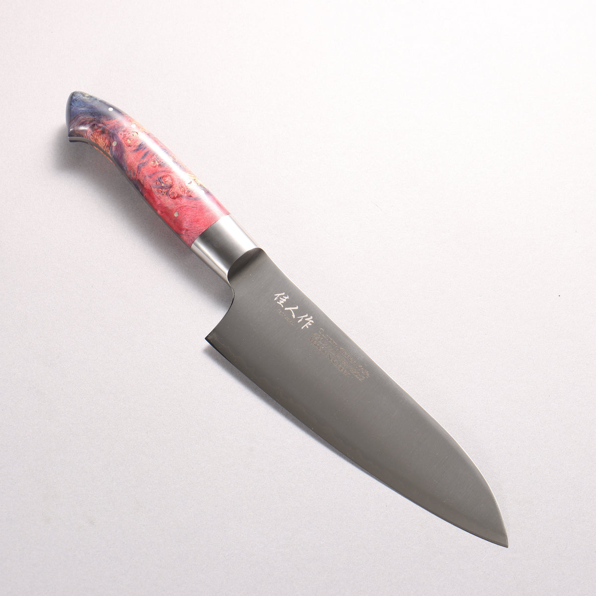 佳人 ZDP189 3層 三徳包丁 165mm スタビライズドウッド柄