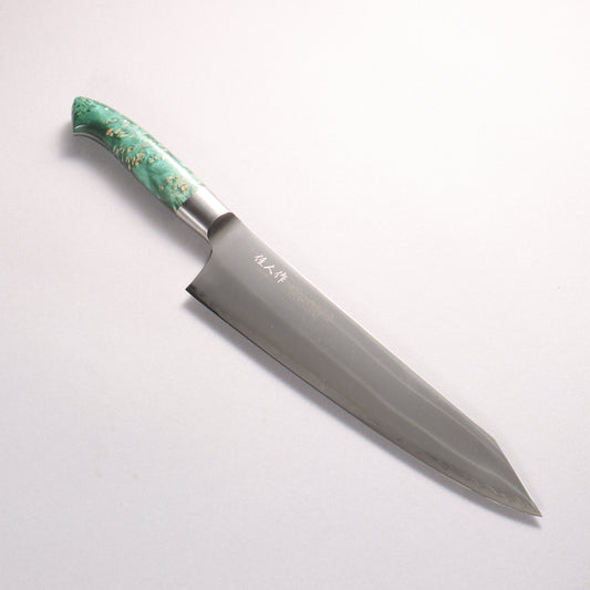 佳人 ZDP189 3層 切付牛刀包丁 240mm スタビライズドウッド柄 - 清助刃物