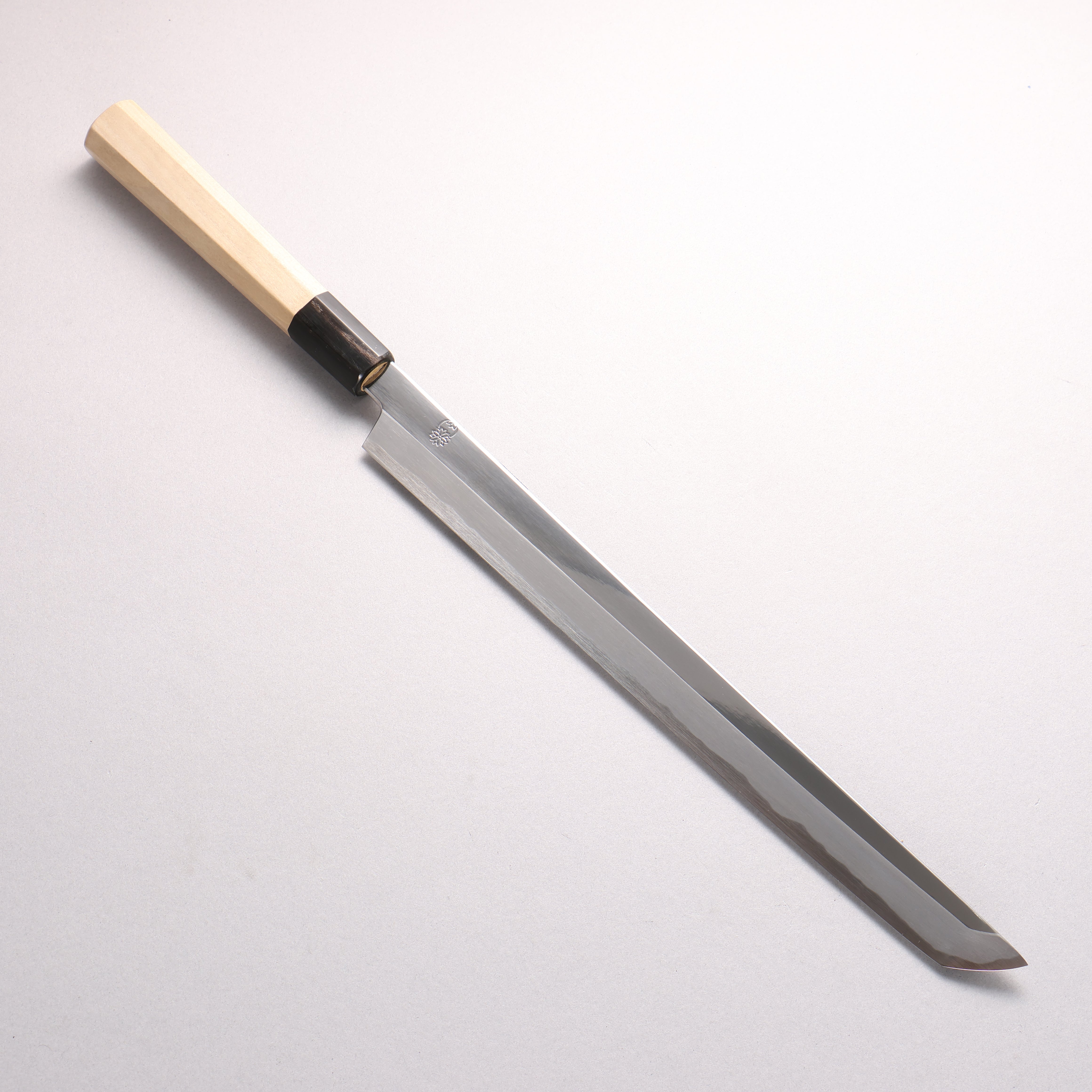 重陽 青一鋼 鏡面仕上げ 先丸蛸引包丁 300mm 朴柄 - 清助刃物