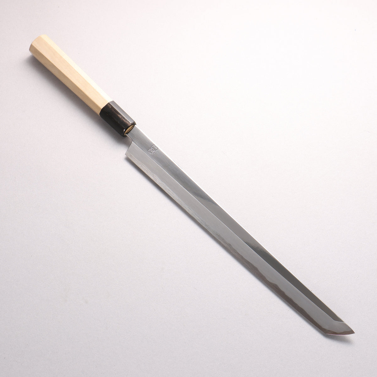 重陽 青一鋼 鏡面仕上げ 先丸蛸引包丁 300mm 朴柄