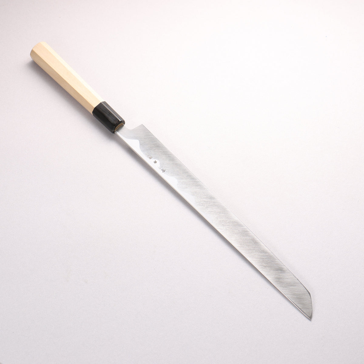 重陽 青一鋼 鏡面仕上げ 先丸蛸引包丁 300mm 朴柄