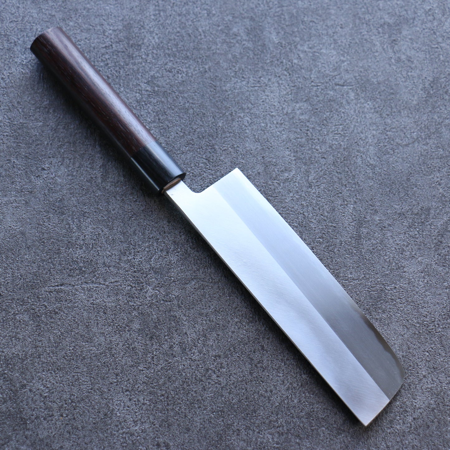 清助 白鋼 霞研 菜切包丁  180mm 紫檀柄 - 清助刃物