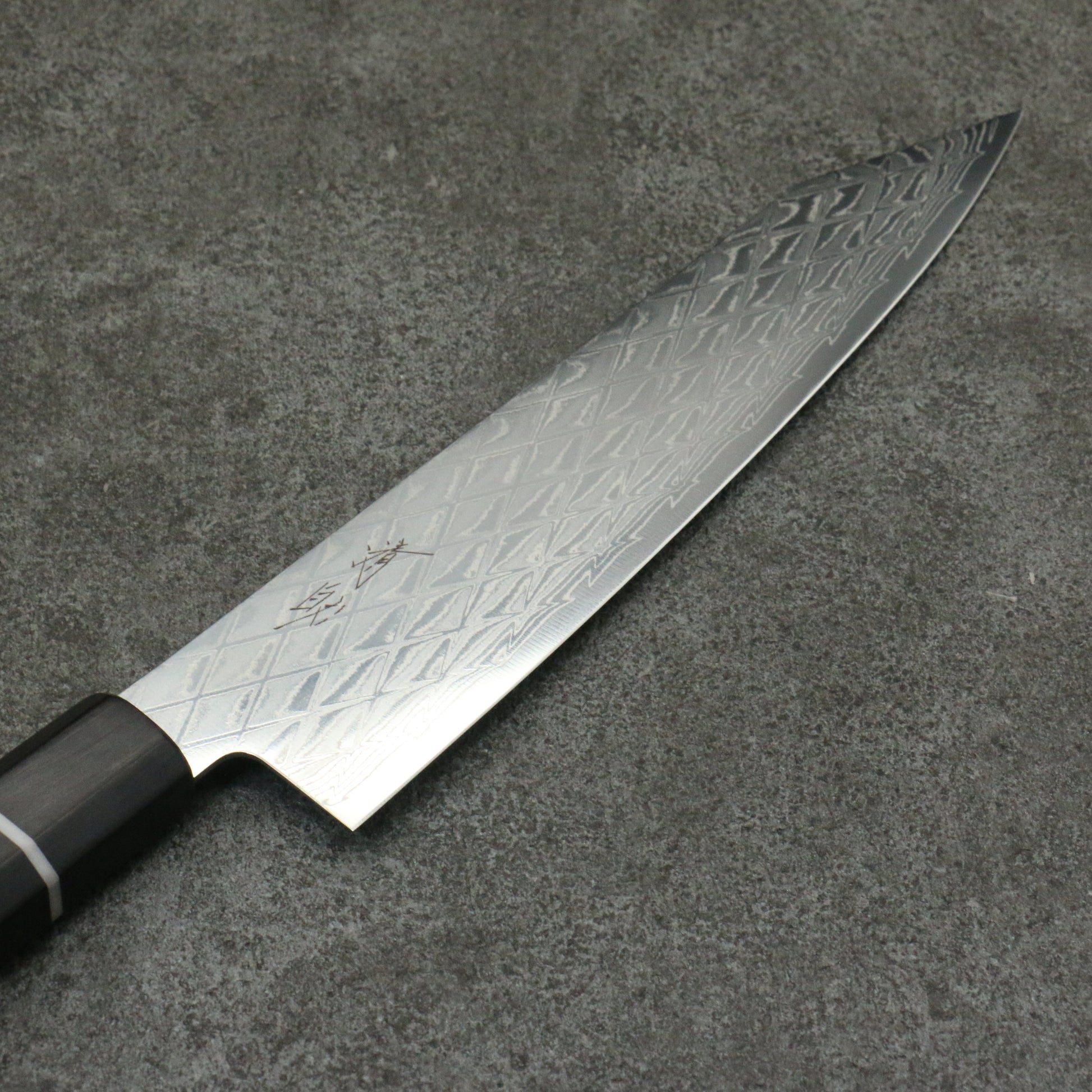 清助 AUS10 ミラークロス 切付牛刀包丁 和包丁 210mm 黒合板柄 - 清助刃物