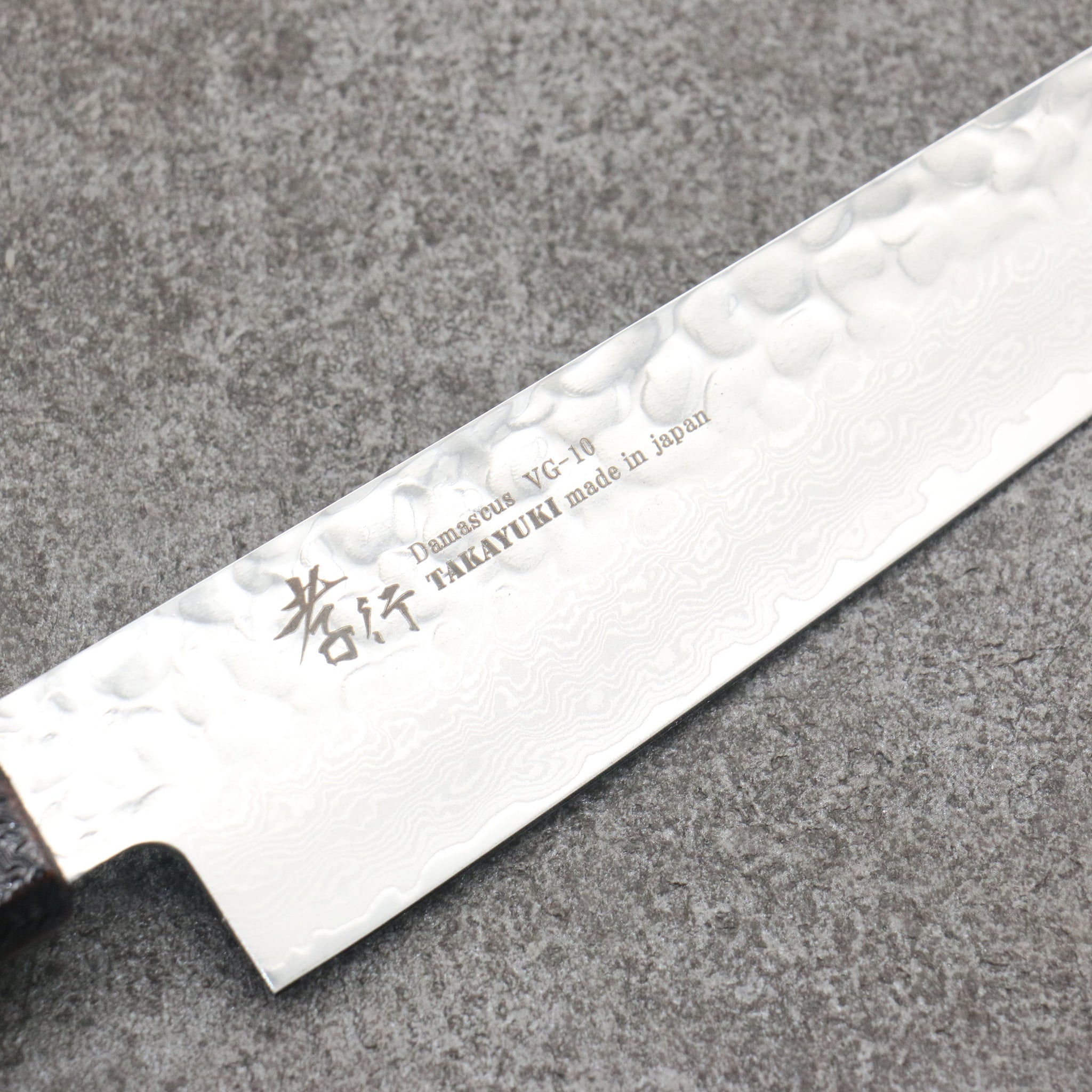 堺 孝行 琳凰 VG10 33層 ダマスカス ペティーナイフ 和包丁 180mm 青漆塗り柄 - 清助刃物