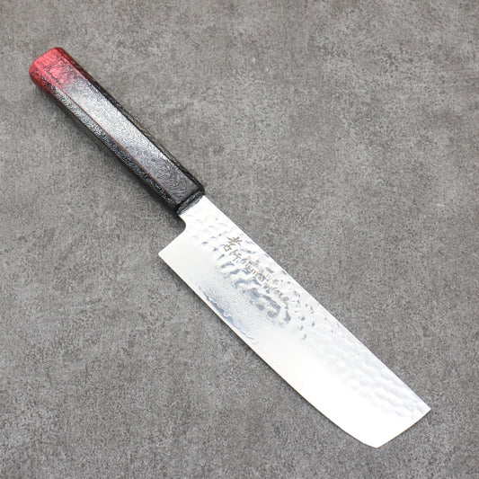 堺 孝行 琳凰 VG10 33層 ダマスカス 菜切包丁 和包丁 160mm 赤漆塗り柄 - 清助刃物