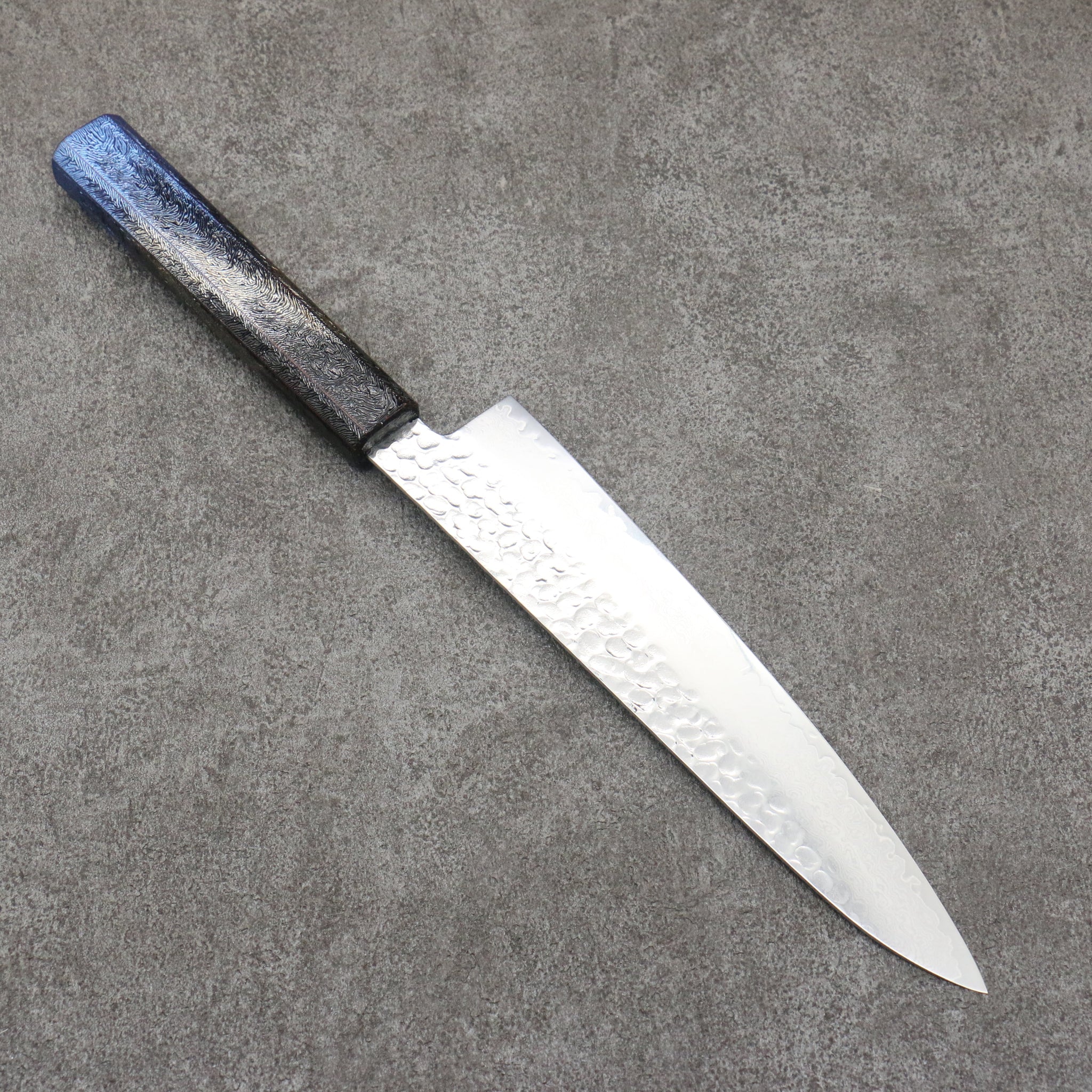 堺 孝行 琳凰 VG10 33層 ダマスカス 牛刀包丁 和包丁 210mm 青漆塗り柄 - 清助刃物