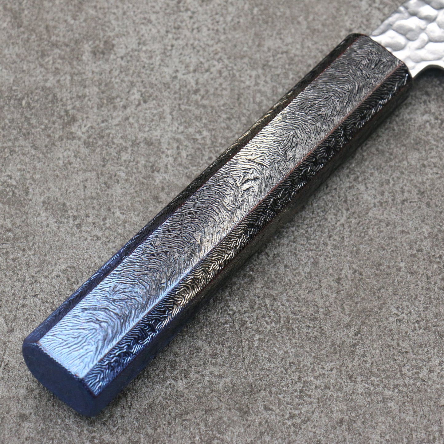 堺 孝行 琳凰 VG10 33層 ダマスカス 牛刀包丁 和包丁 210mm 青漆塗り柄 - 清助刃物