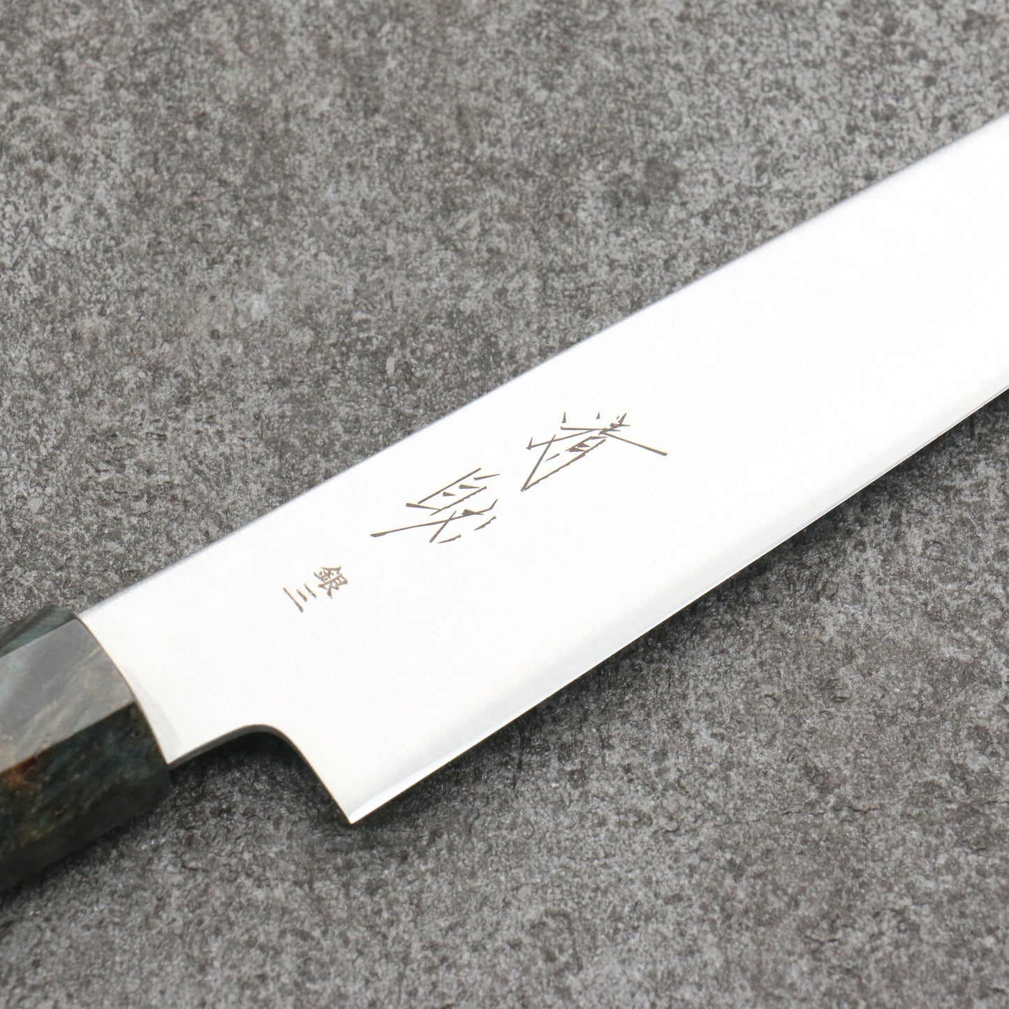 清助 銀三鋼 切付ペティナイフ 和包丁 150mm スタビライズドウッド柄 - 清助刃物