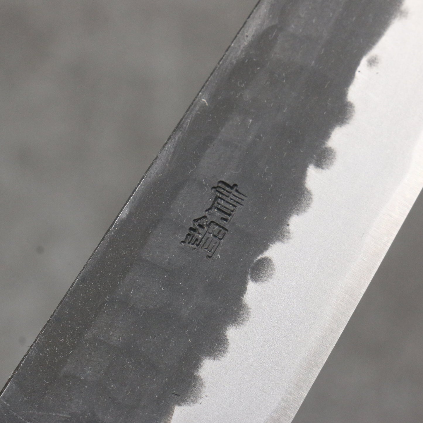 山本 直 青紙 黒打 ペティーナイフ 和包丁 160mm 紫檀 (口輪：黒合板)柄 - 清助刃物