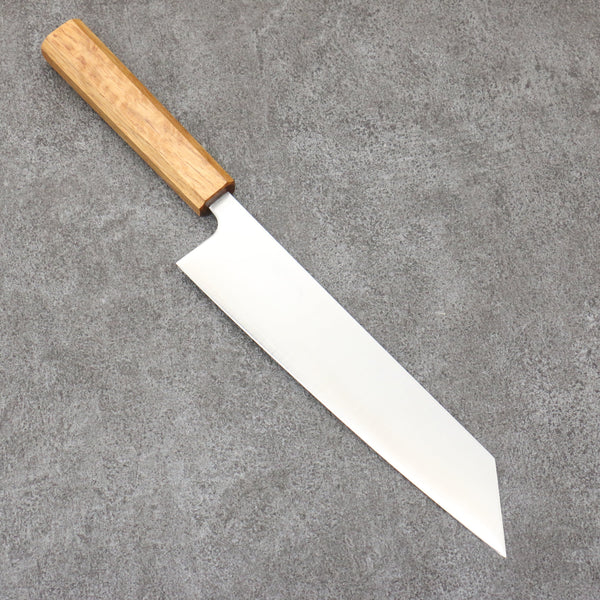 清助 銀三鋼 磨き仕上げ 切付牛刀包丁 210mm 白樫柄 – 清助刃物 Japan
