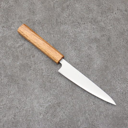 清助 銀三鋼 磨き仕上げ ペティーナイフ 135mm 白樫柄 - 清助刃物