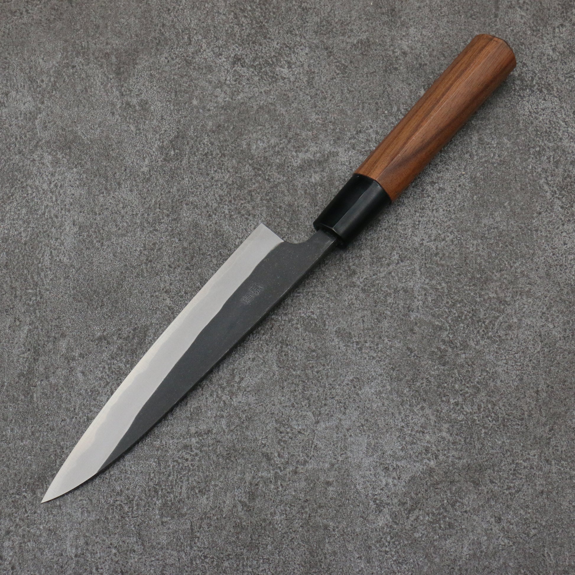 山本 直 青紙 黒打 ペティーナイフ 150mm ウォルナット柄 - 清助刃物