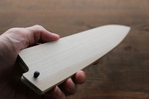 朴鞘 梨地牛刀包丁用  黒合板ピン付き 210mm - 清助刃物