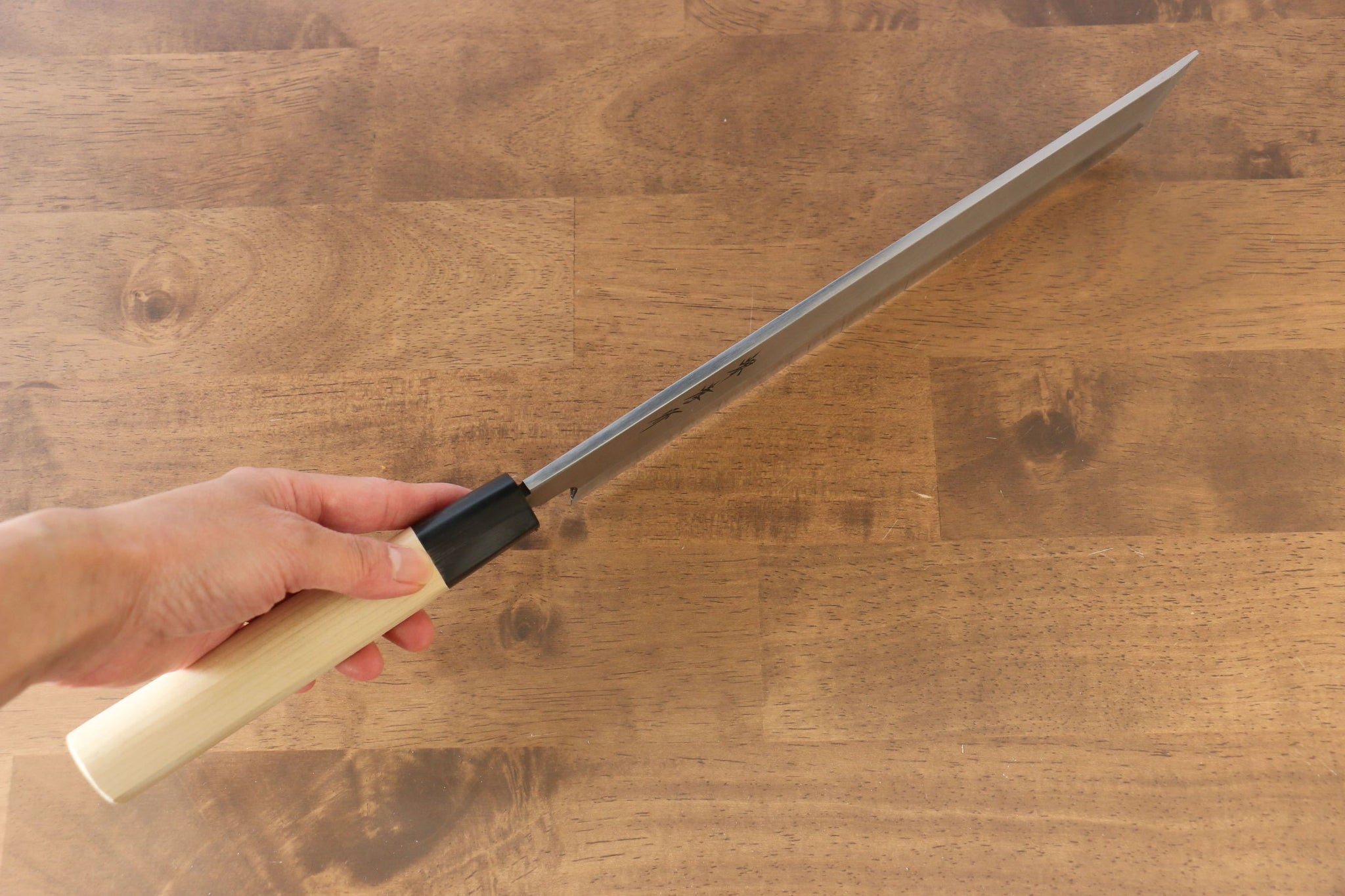 堺 孝行 霞研 白鋼 骨切包丁(鱧切り)  270mm - 清助刃物