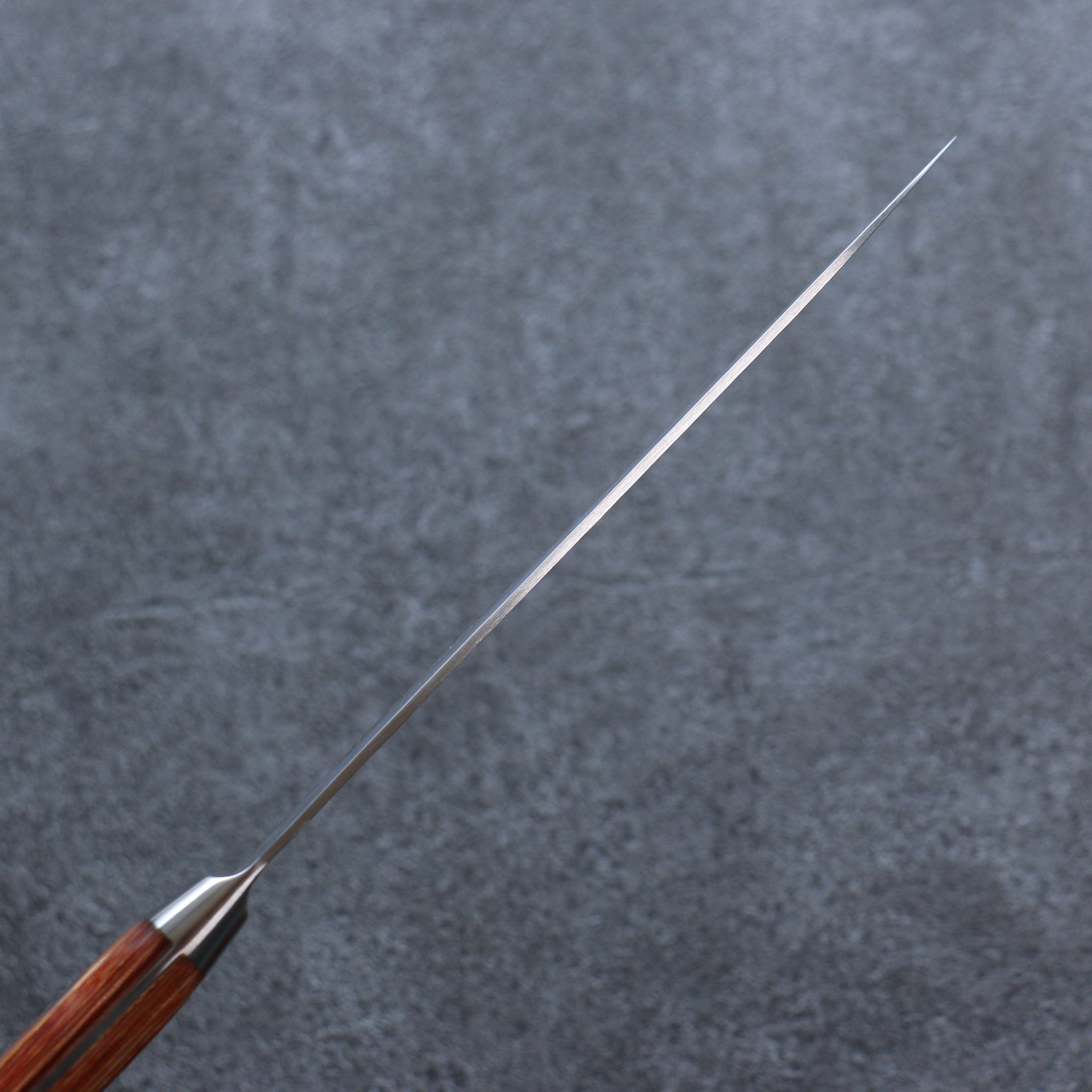 堺 孝行 V金5号 鎚目 ペティーナイフ  150mm 茶合板柄 - 清助刃物