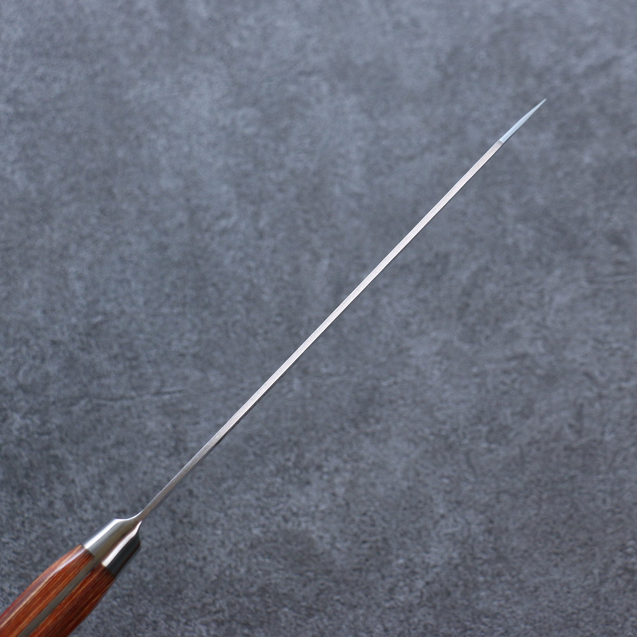 堺 孝行 V金5号 鎚目 切付牛刀包丁  190mm 茶合板柄 - 清助刃物