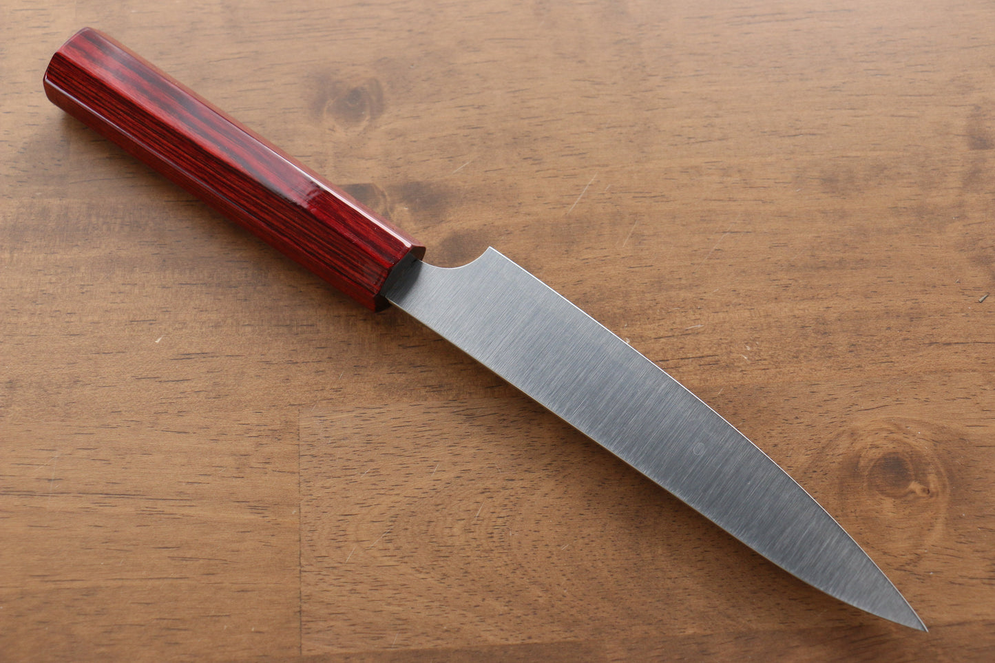 小林 圭 R2/SG2 ペティーナイフ  150mm 赤漆塗り柄 - 清助刃物