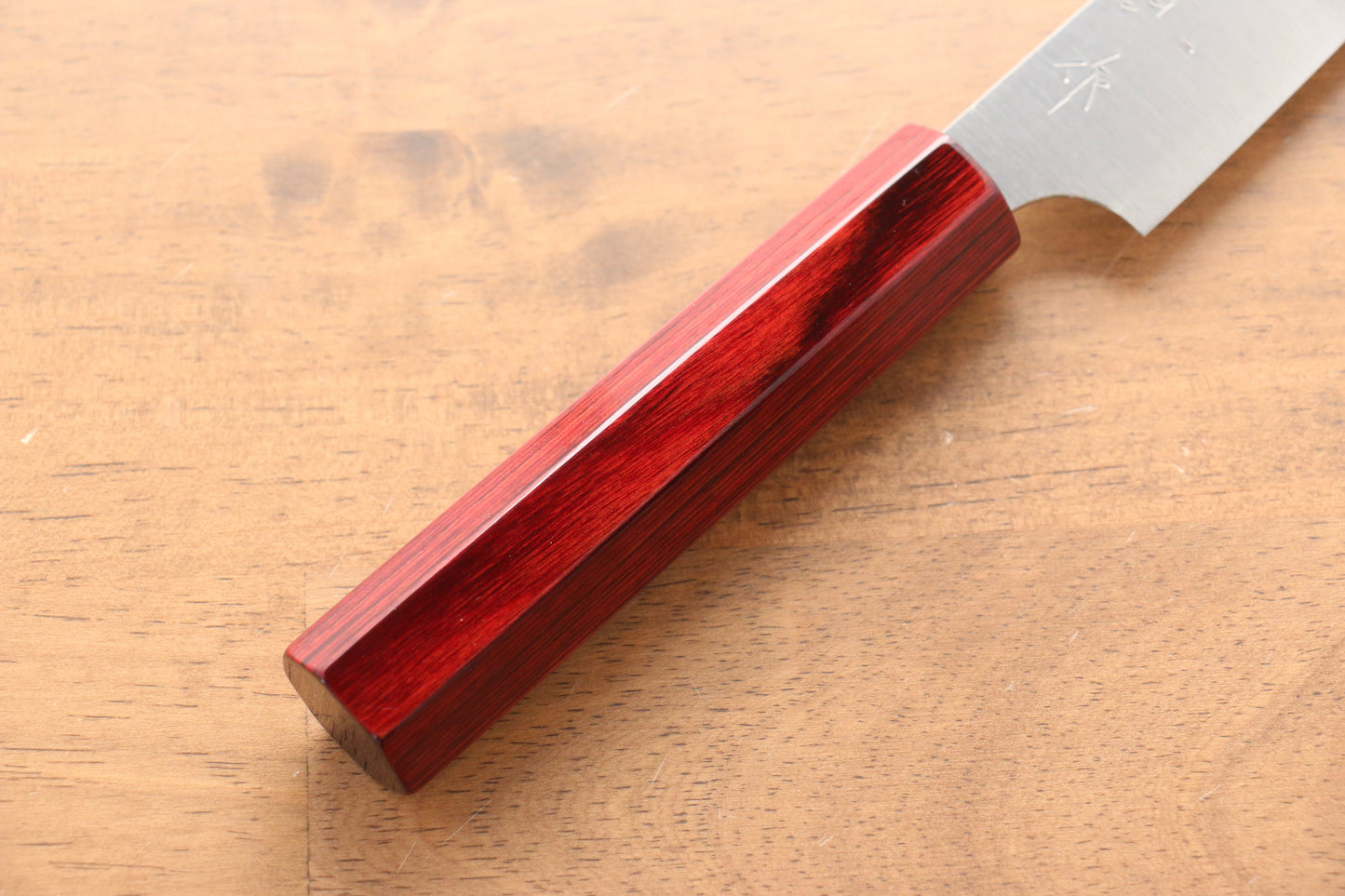 小林 圭 R2/SG2 ペティーナイフ  150mm 赤漆塗り柄 - 清助刃物