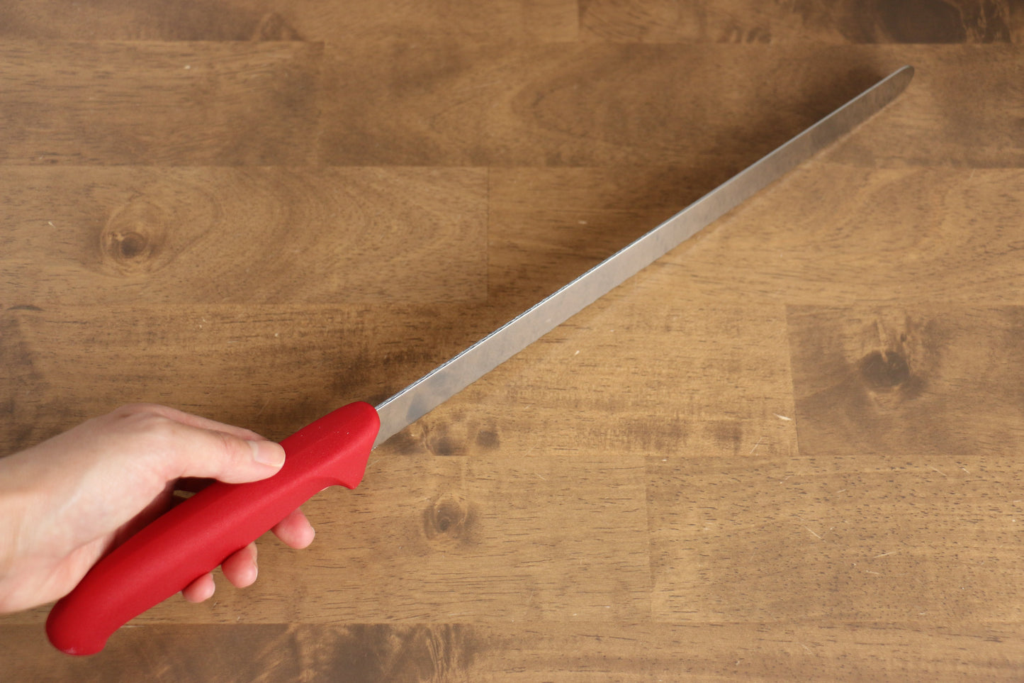 VICTORINOX ステンレス鋼 ウェーブナイフ  300mm プラスチック柄 - 清助刃物