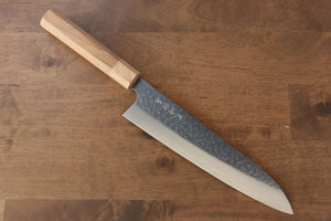 黒崎 真 SPG2 鎚目(丸) 牛刀包丁 和包丁 210mm 桜柄 - 清助刃物