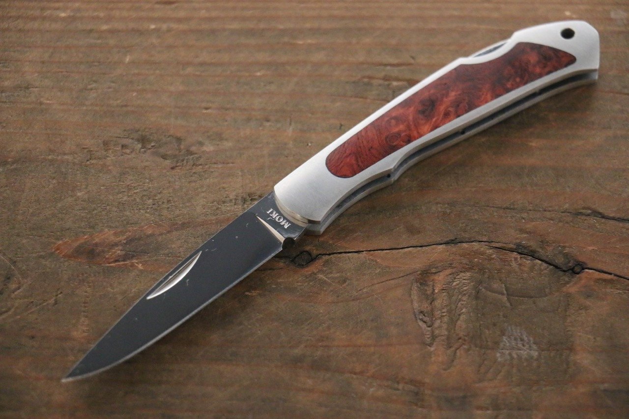 Moki Ezo Red Fox Pocket Knife - 清助刃物