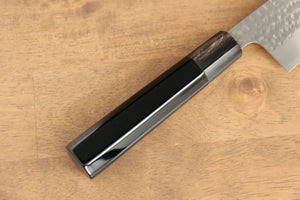 黒崎 優 閃光 R2/SG2 鎚目 龍  沈金 牛刀包丁 和包丁 240mm 漆塗り柄 鞘付き - 清助刃物