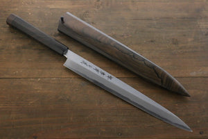 堺 孝行 白虎 白一鋼 柳刃包丁 和包丁 270mm シャム柿柄 鞘付き - 清助刃物