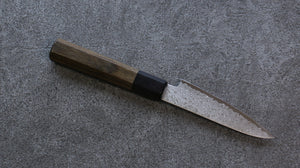 清助 V金10号 ダマスカス ペティーナイフ 和包丁 120mm グレー合板柄 - 清助刃物