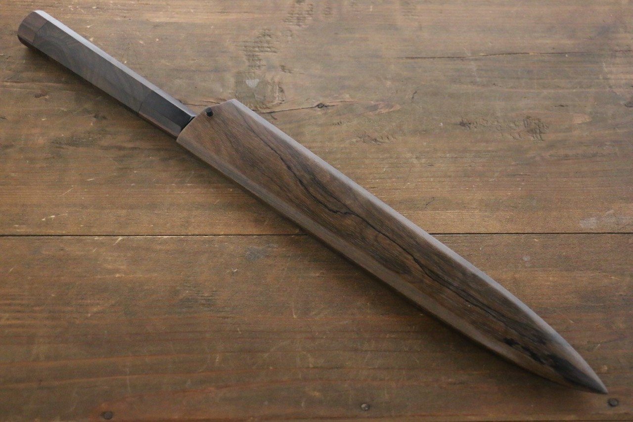 堺 孝行 白虎 白一鋼 柳刃包丁  270mm シャム柿柄 鞘付き - 清助刃物