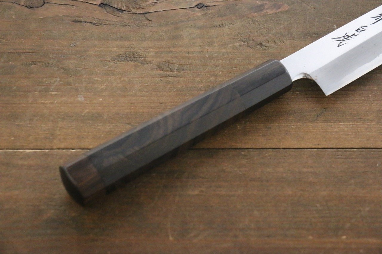 堺 孝行 白虎 白一鋼 柳刃包丁  270mm シャム柿柄 鞘付き - 清助刃物