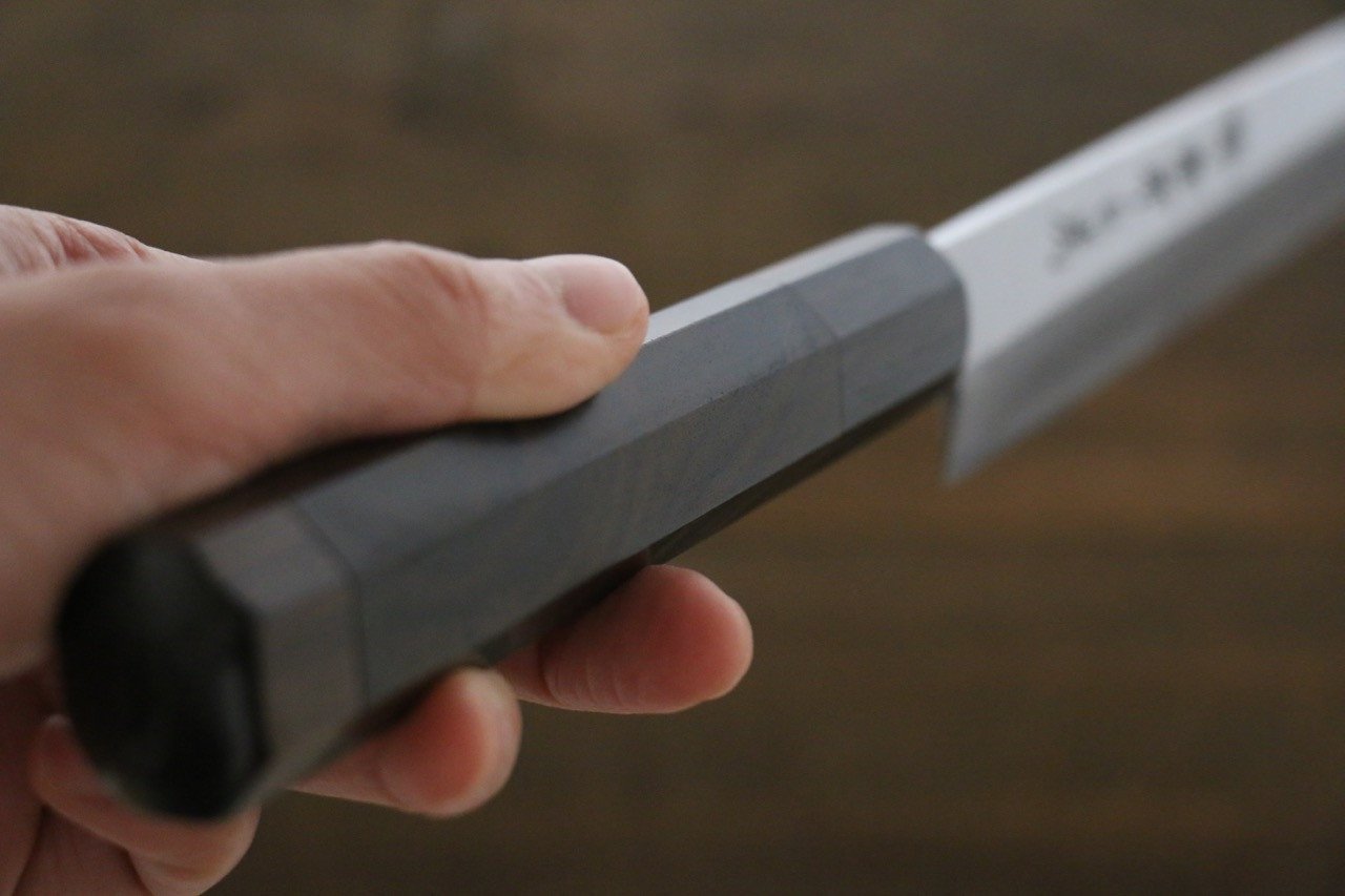 堺 孝行 白虎 白一鋼 柳刃包丁  270mm シャム柿柄 鞘付き - 清助刃物