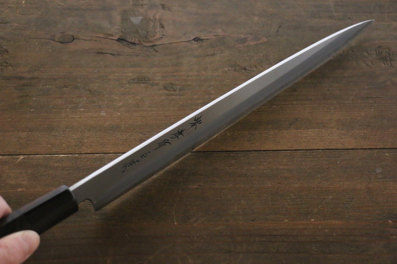 堺 孝行 白虎 白一鋼 柳刃包丁  270mm シャム柿柄 鞘付き - 清助刃物